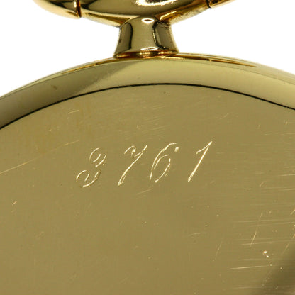 ROLEX Cellini White Roman Pocket Watch Watches 3761/8 K18 Yellow Gold mens