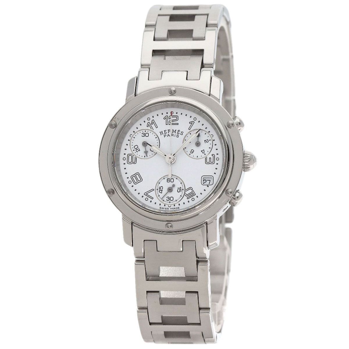 HERMES Clipper Chrono Watches CL1.310 Stainless Steel/Stainless Steel Ladies