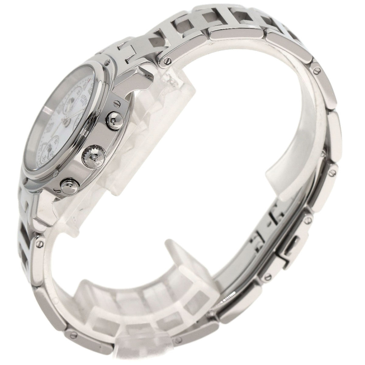 HERMES Clipper Chrono Watches CL1.310 Stainless Steel/Stainless Steel Ladies