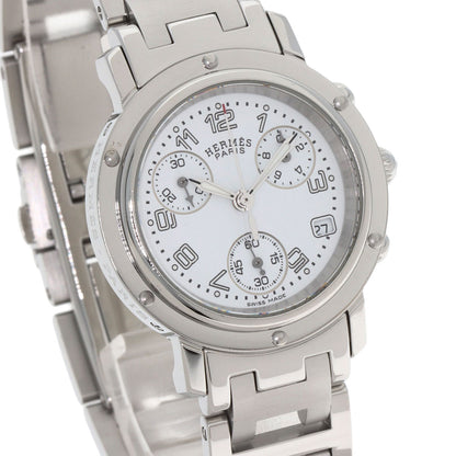 HERMES Clipper Chrono Watches CL1.310 Stainless Steel/Stainless Steel Ladies