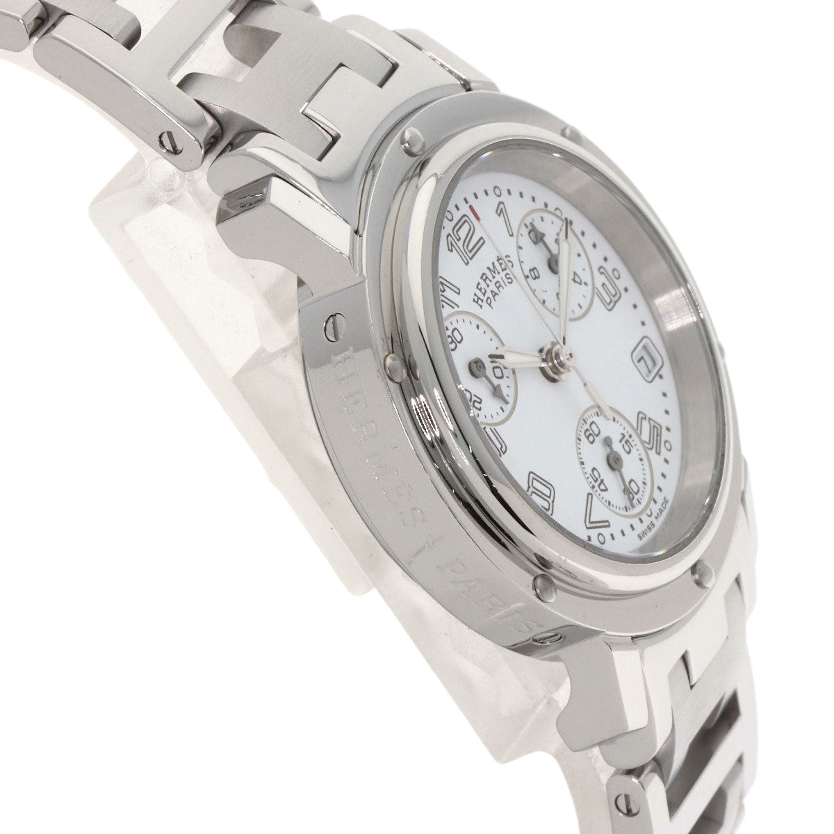 HERMES Clipper Chrono Watches CL1.310 Stainless Steel/Stainless Steel Ladies