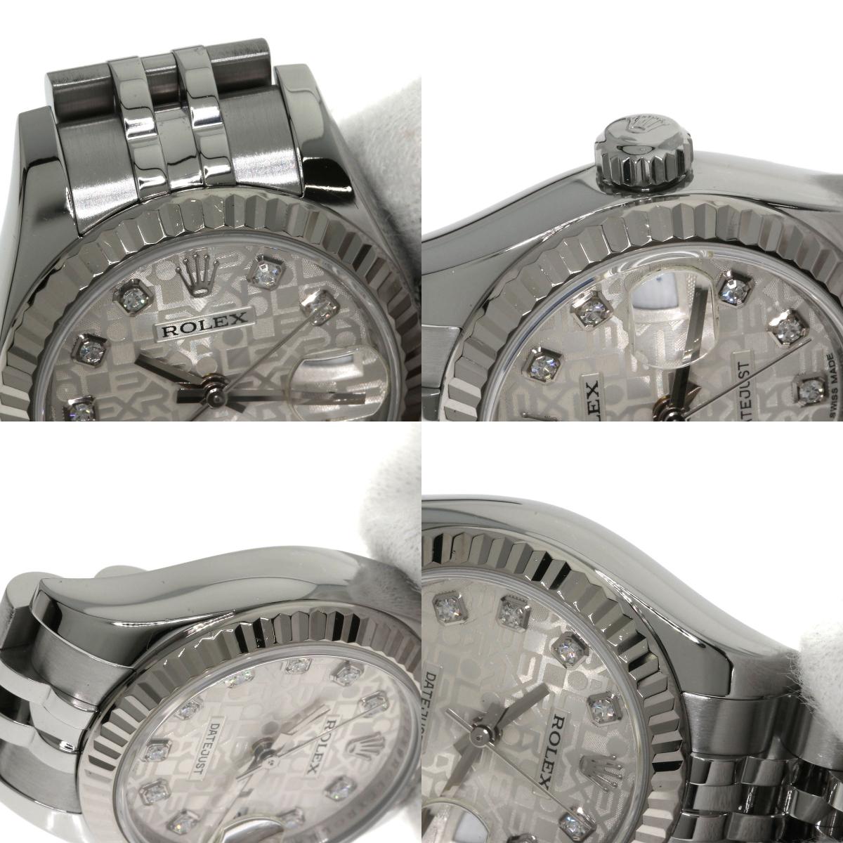 ROLEX DATEJUST 10P Diamond Watches 179174G Stainless Steel/Stainless Steel Ladies