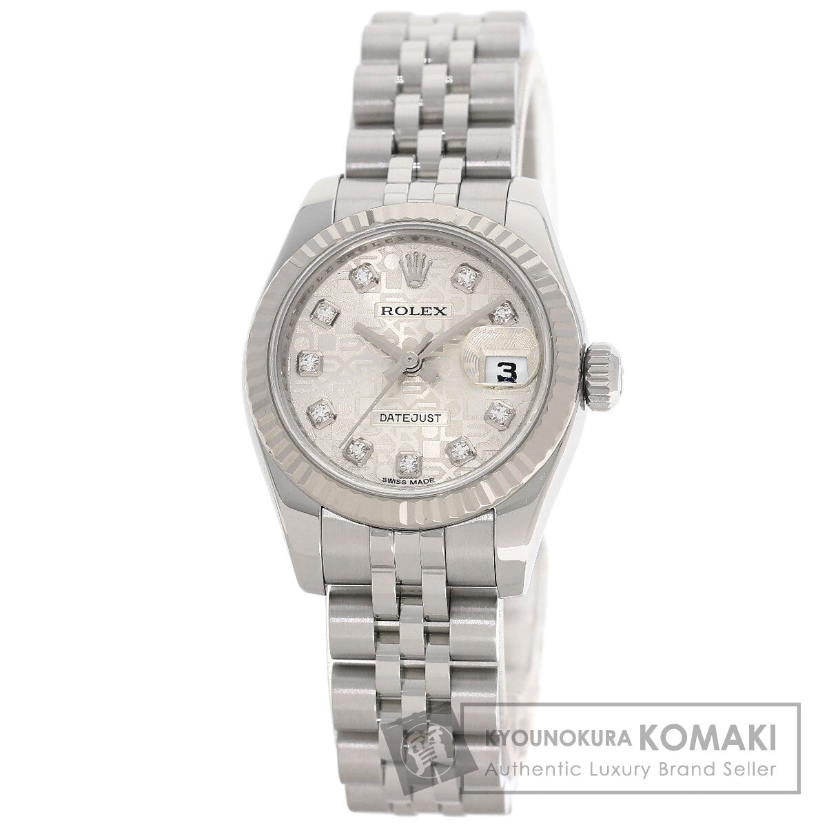 ROLEX DATEJUST 10P Diamond Watches 179174G Stainless Steel/Stainless Steel Ladies