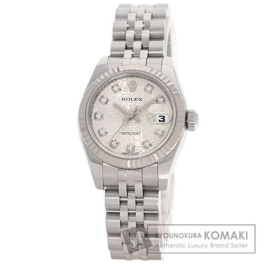 ROLEX DATEJUST 10P Diamond Watches 179174G Stainless Steel/Stainless Steel Ladies