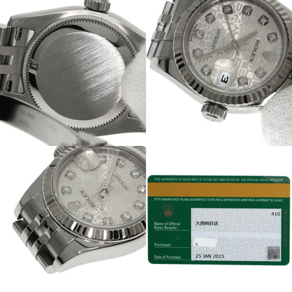 ROLEX DATEJUST 10P Diamond Watches 179174G Stainless Steel/Stainless Steel Ladies