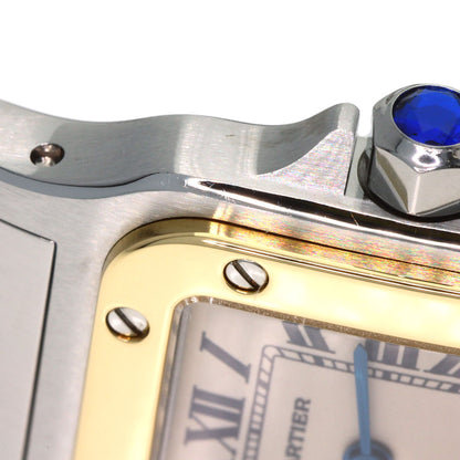 CARTIER Santosgalbe SM Watches W20012C4 Stainless Steel/Stainless Steel Ladies