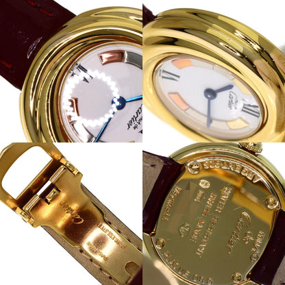 CARTIER Mast Trinity Watches W1010644 Silver 925/Leather Ladies