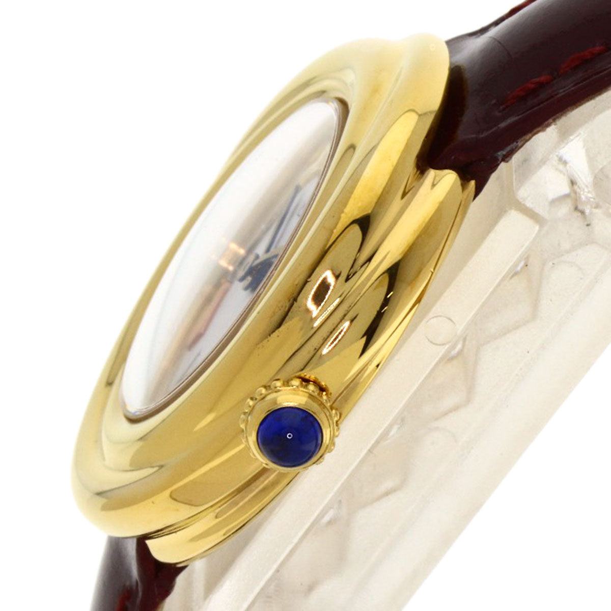 CARTIER Mast Trinity Watches W1010644 Silver 925/Leather Ladies