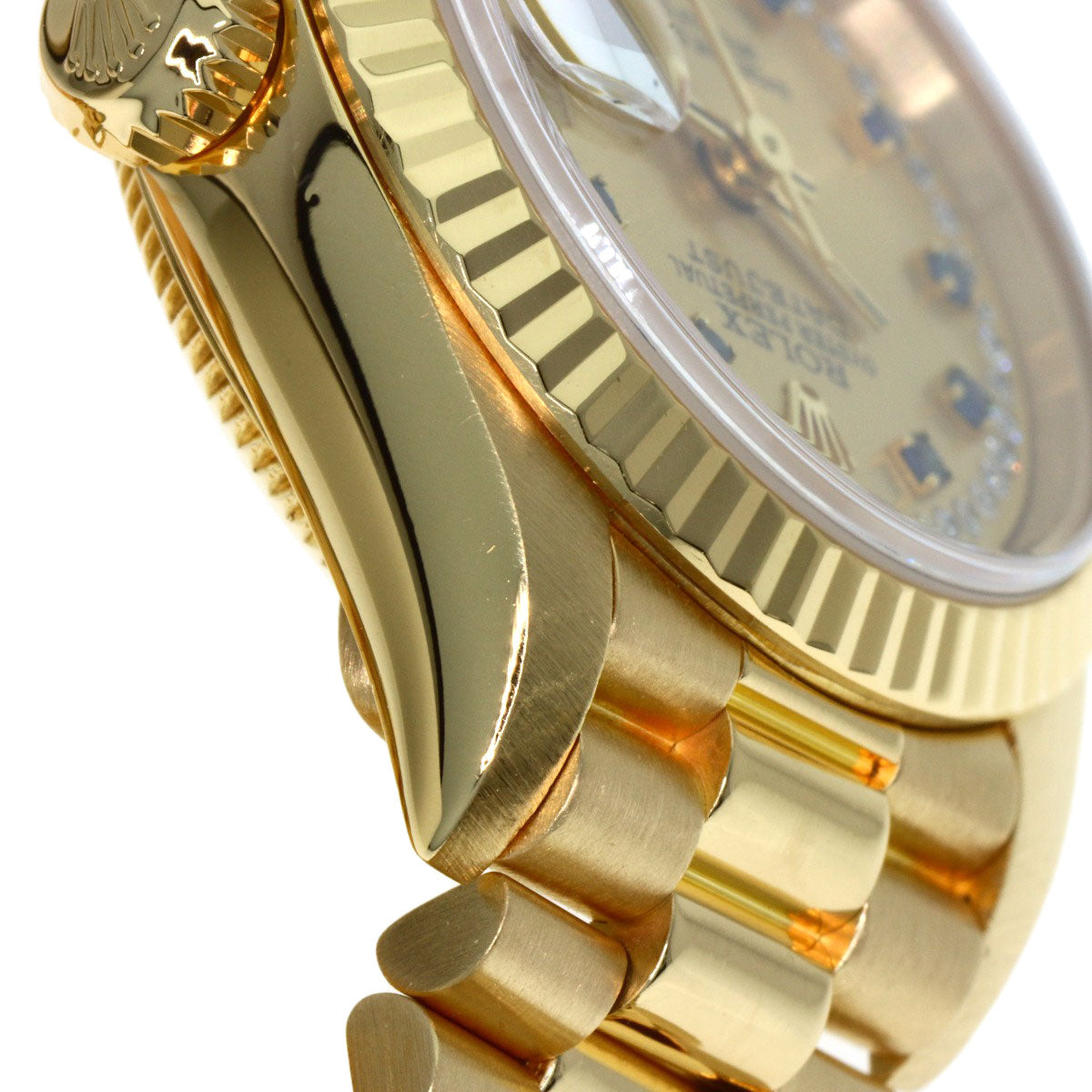 ROLEX Datejust Milliard Diamond 10P Sapphire Watches 69178LS K18 Yellow Gold/18K Yellow Gold Ladies
