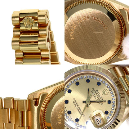 ROLEX Datejust Milliard Diamond 10P Sapphire Watches 69178LS K18 Yellow Gold/18K Yellow Gold Ladies