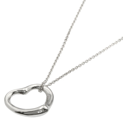 TIFFANY&Co. Open heart Necklace Silver Ladies [Used]