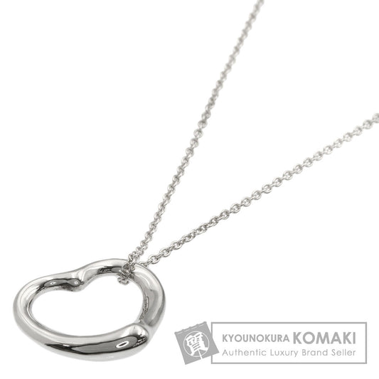 TIFFANY&Co. Open heart Necklace Silver Ladies [Used]