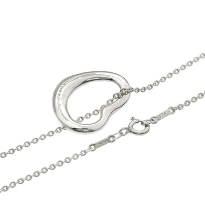 TIFFANY&Co. Open heart Necklace Silver Ladies [Used]