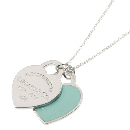 TIFFANY&Co. Double heart Necklace Silver Ladies [Used]