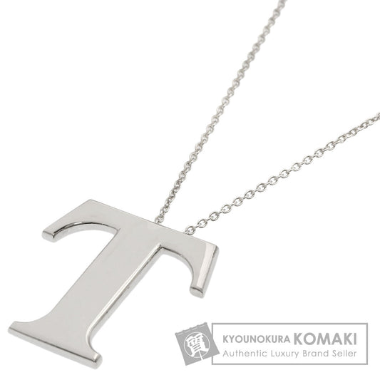 TIFFANY&Co. T logo Necklace Silver Ladies [Used]