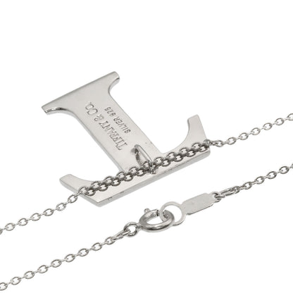 TIFFANY&Co. T logo Necklace Silver Ladies [Used]