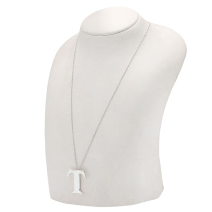 TIFFANY&Co. T logo Necklace Silver Ladies [Used]