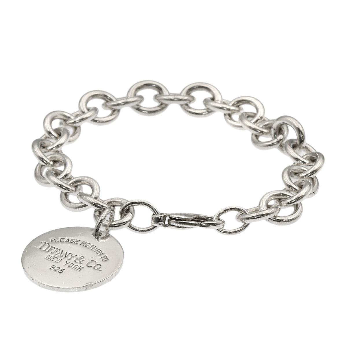 TIFFANY&Co. Return to TIFFANY & Co. Round tag Bracelet Silver Ladies [Used]
