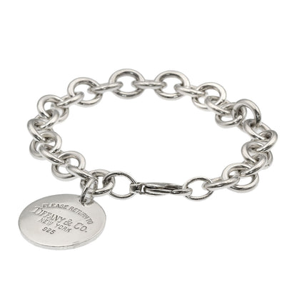 TIFFANY&Co. Return to TIFFANY & Co. Round tag Bracelet Silver Ladies [Used]