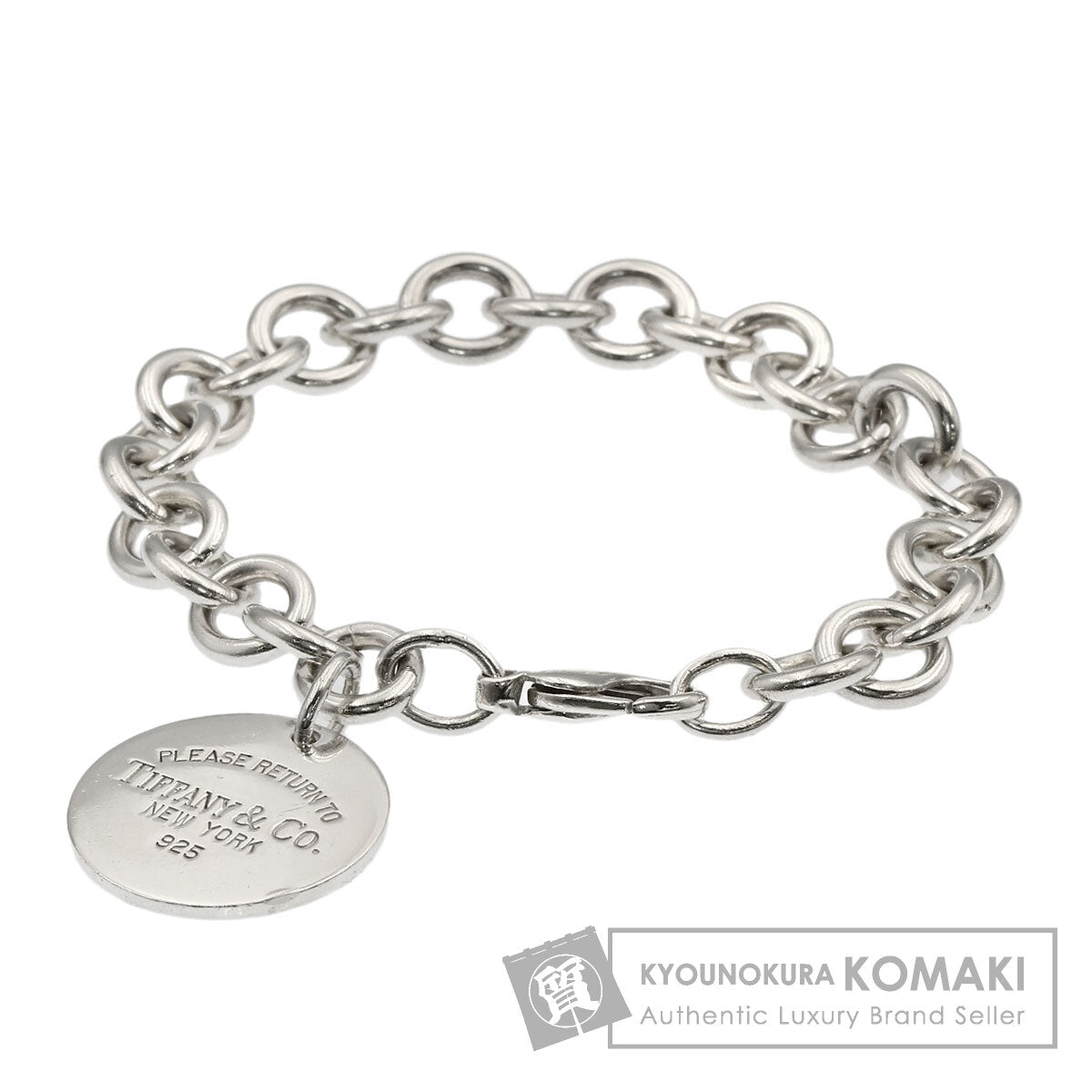 TIFFANY&Co. Return to TIFFANY & Co. Round tag Bracelet Silver Ladies [Used]