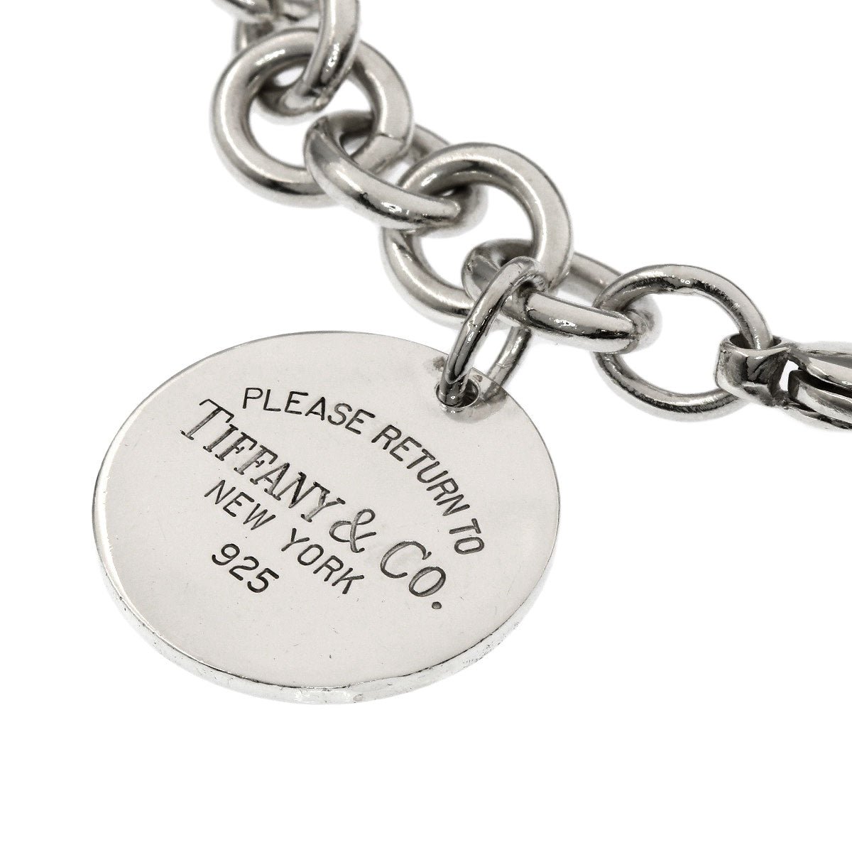 TIFFANY&Co. Return to TIFFANY & Co. Round tag Bracelet Silver Ladies [Used]