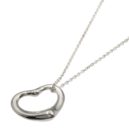 TIFFANY&Co. Open heart Necklace Silver Ladies [Used]