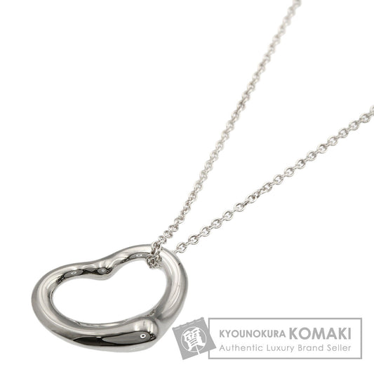 TIFFANY&Co. Open heart Necklace Silver Ladies [Used]