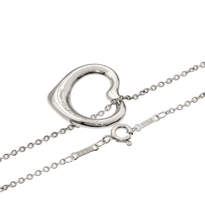 TIFFANY&Co. Open heart Necklace Silver Ladies [Used]