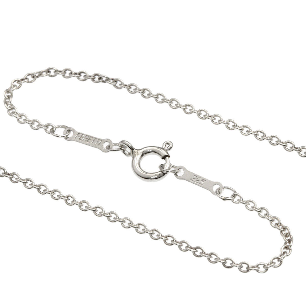 TIFFANY&Co. Open heart Necklace Silver Ladies [Used]