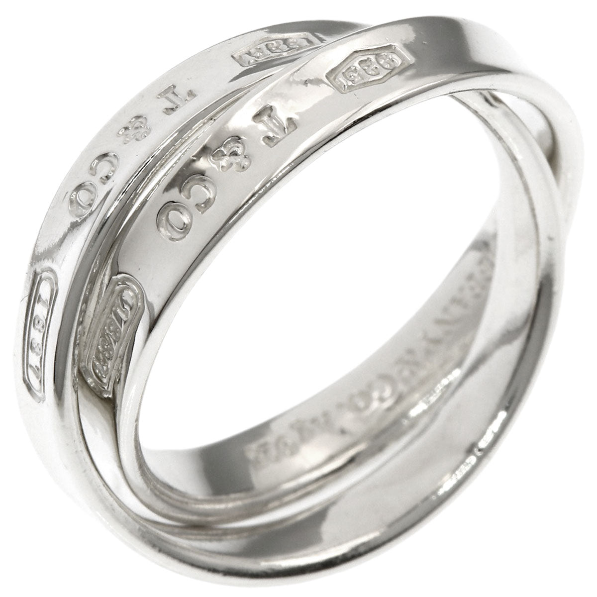 TIFFANY&Co. 1837 Interlocking Ring Silver Ladies [Used]