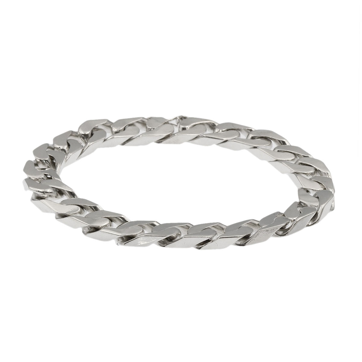 GUCCI Curb chain Kihei Bracelet Silver Ladies [Used]
