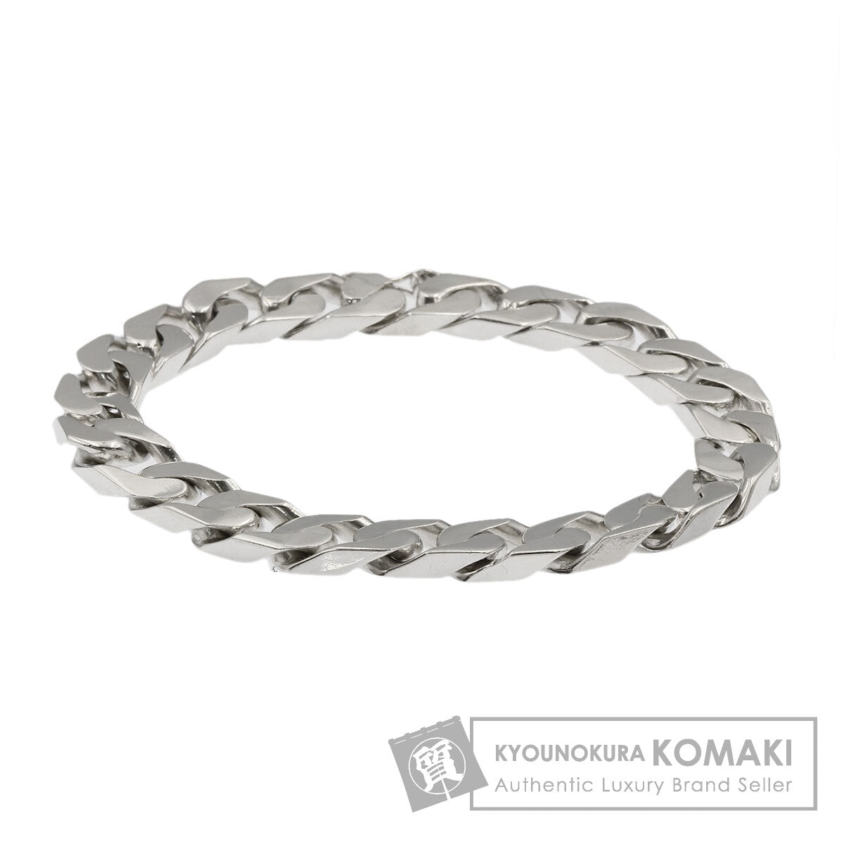GUCCI Curb chain Kihei Bracelet Silver Ladies [Used]