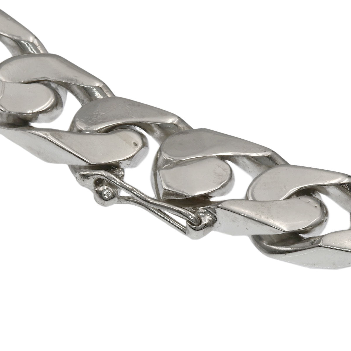 GUCCI Curb chain Kihei Bracelet Silver Ladies [Used]