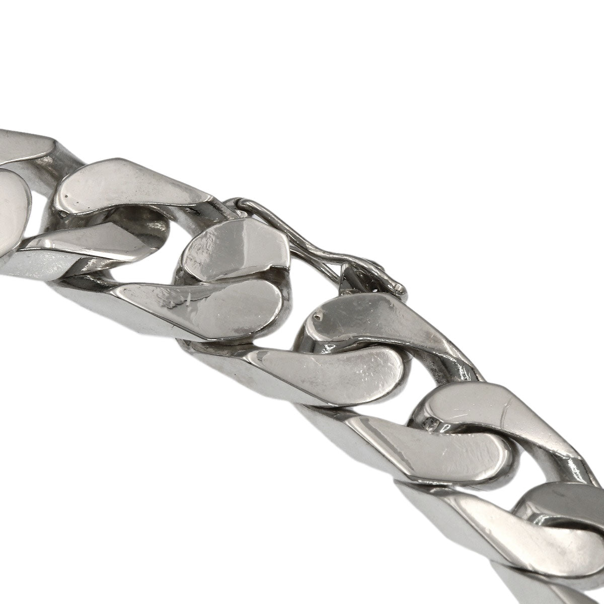 GUCCI Curb chain Kihei Bracelet Silver Ladies [Used]