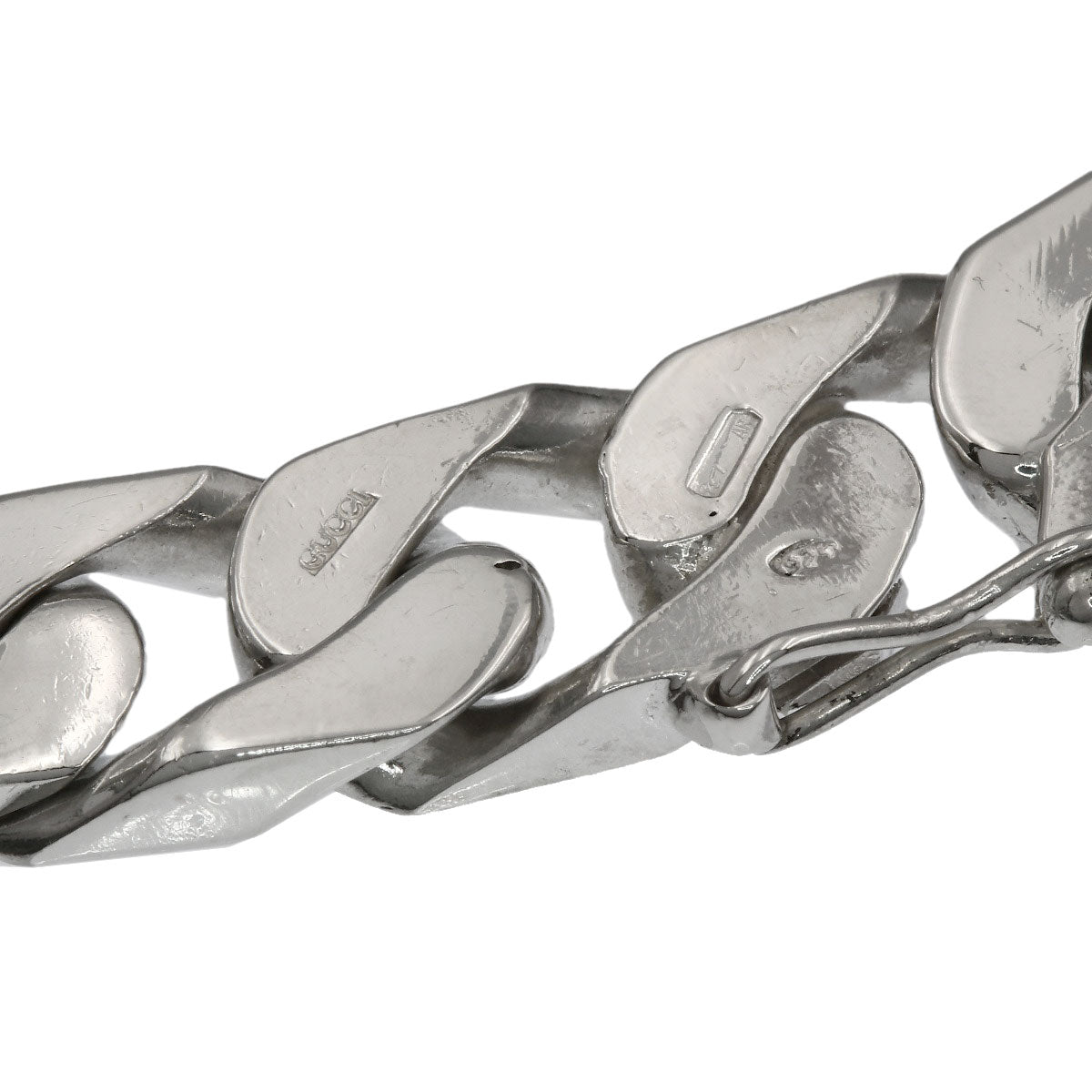GUCCI Curb chain Kihei Bracelet Silver Ladies [Used]