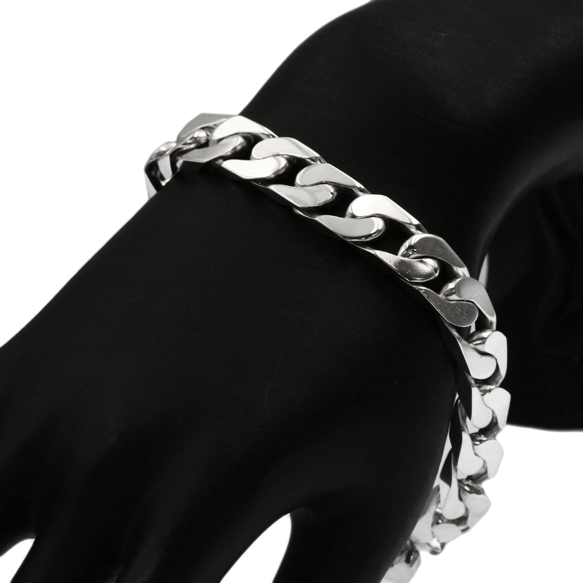 GUCCI Curb chain Kihei Bracelet Silver Ladies [Used]