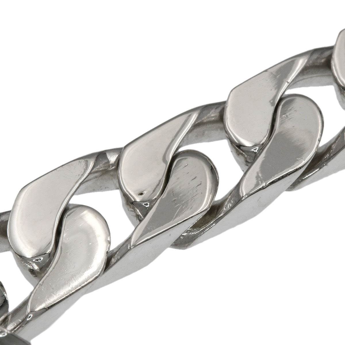 GUCCI Curb chain Kihei Bracelet Silver Ladies [Used]