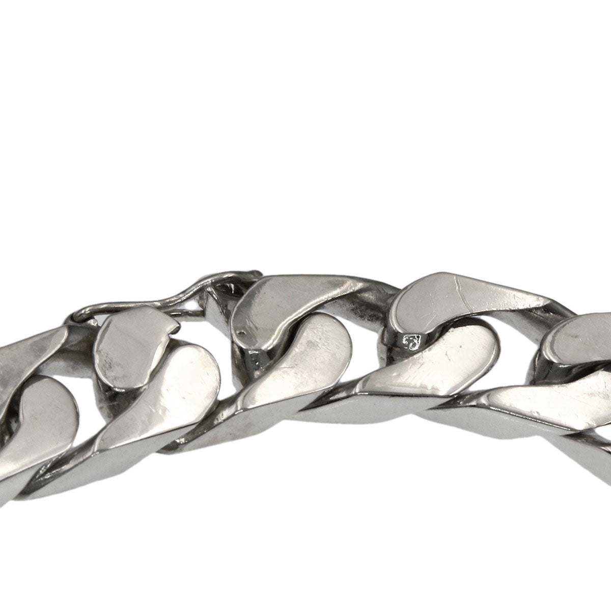 GUCCI Curb chain Kihei Bracelet Silver Ladies [Used]