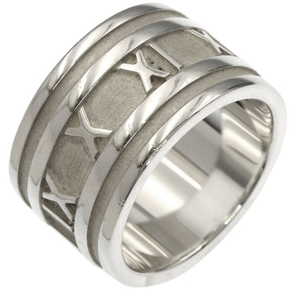 TIFFANY&Co. Atlas wide Ring Silver Ladies [Used]