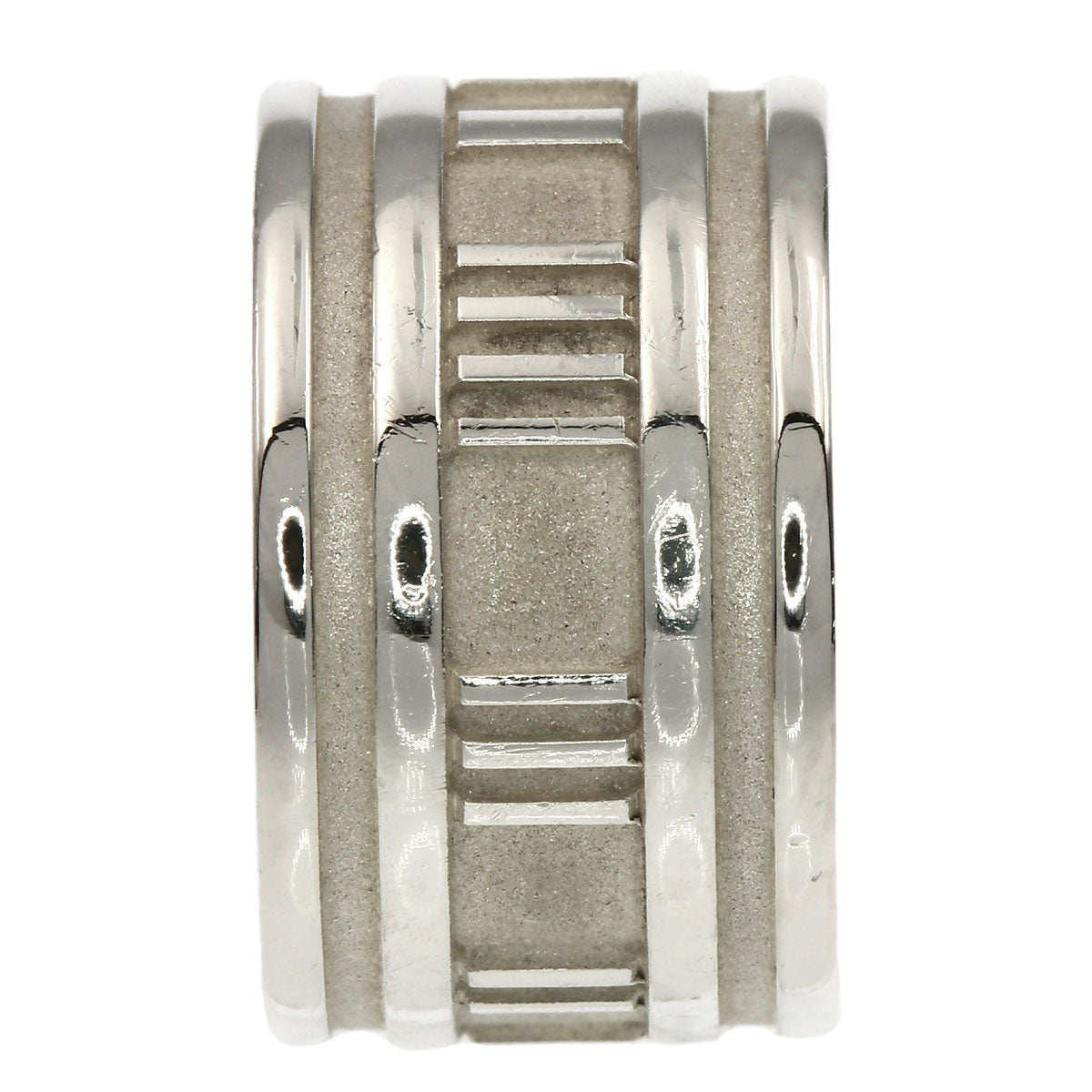 TIFFANY&Co. Atlas wide Ring Silver Ladies [Used]