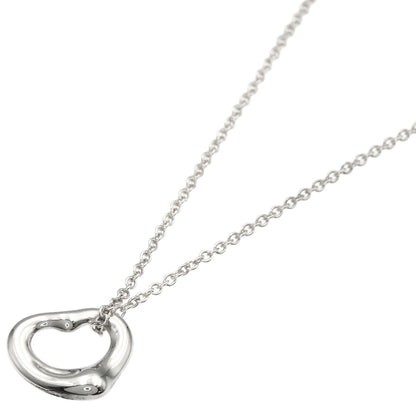 TIFFANY&Co. Open Heart Mini Necklace Silver Ladies [Used]