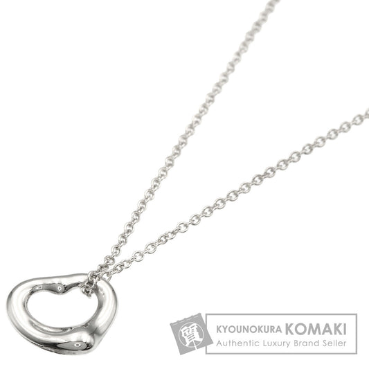 TIFFANY&Co. Open Heart Mini Necklace Silver Ladies [Used]