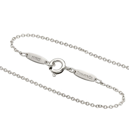 TIFFANY&Co. Open Heart Mini Necklace Silver Ladies [Used]