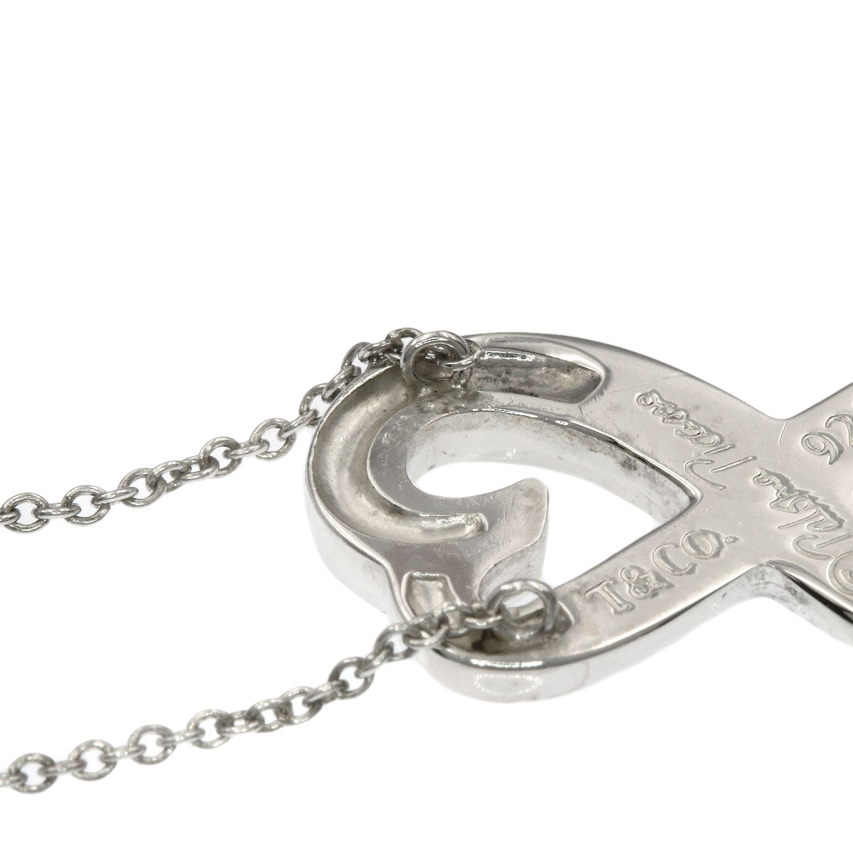 TIFFANY&Co. Loving heart Necklace Silver Ladies [Used]