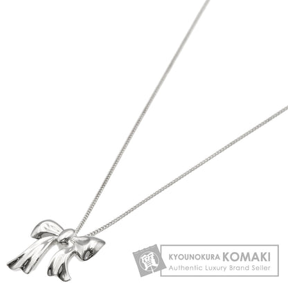 TIFFANY&Co. Ribbon motif Necklace Silver Ladies [Used]