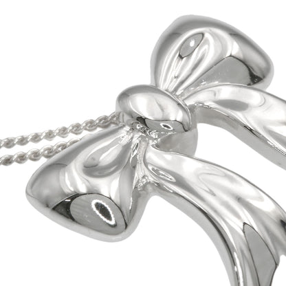 TIFFANY&Co. Ribbon motif Necklace Silver Ladies [Used]