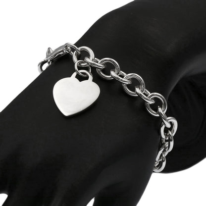 TIFFANY&Co. Return to TIFFANY & Co. Heart tag Bracelet Silver Ladies [Used]