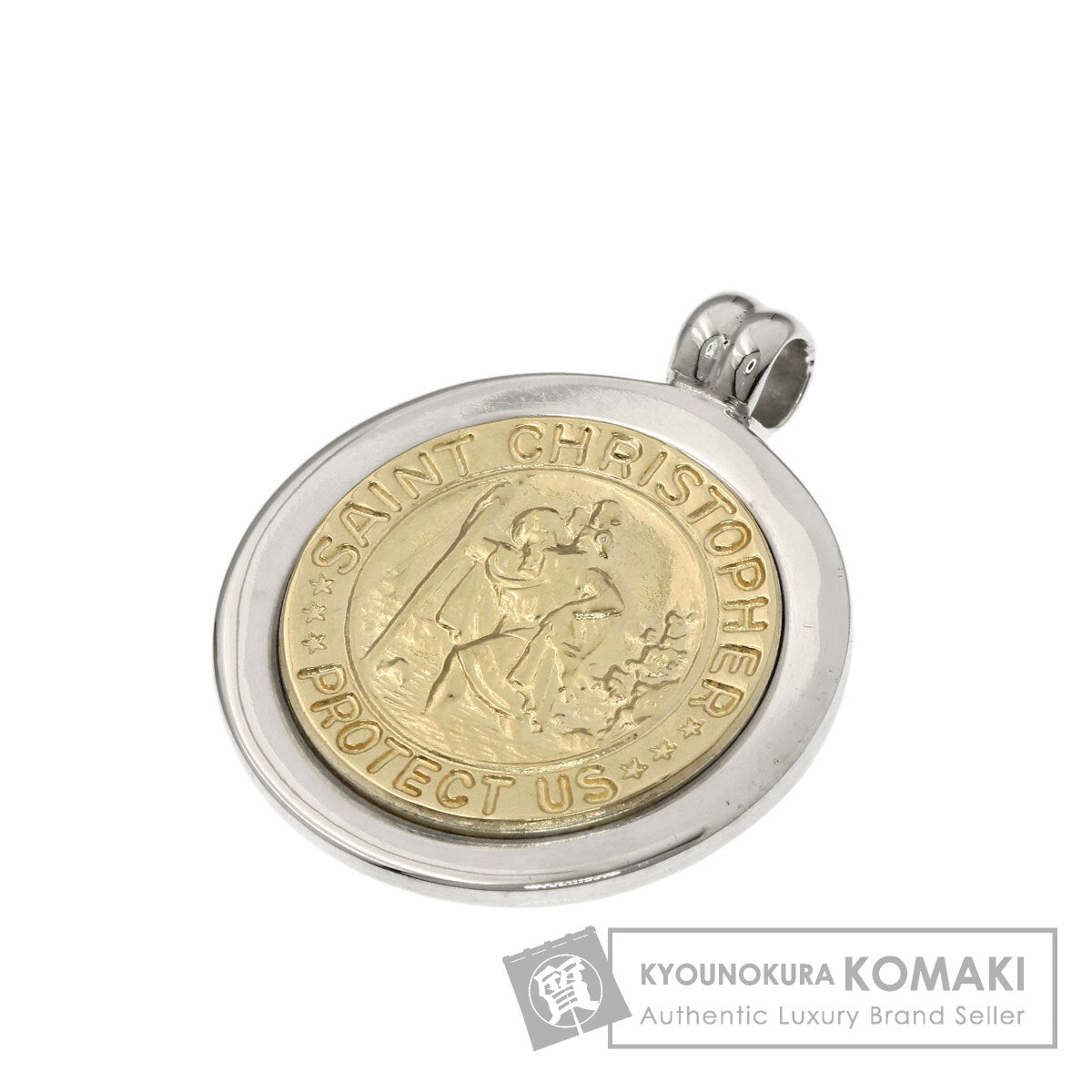 TIFFANY&Co. St. Christopher Pendant top Silver 18K Yellow GoldLadies [Used]