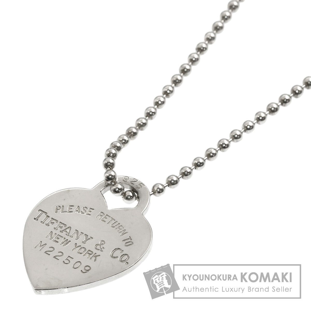 TIFFANY&Co. Return to heart Necklace Silver Ladies [Used]