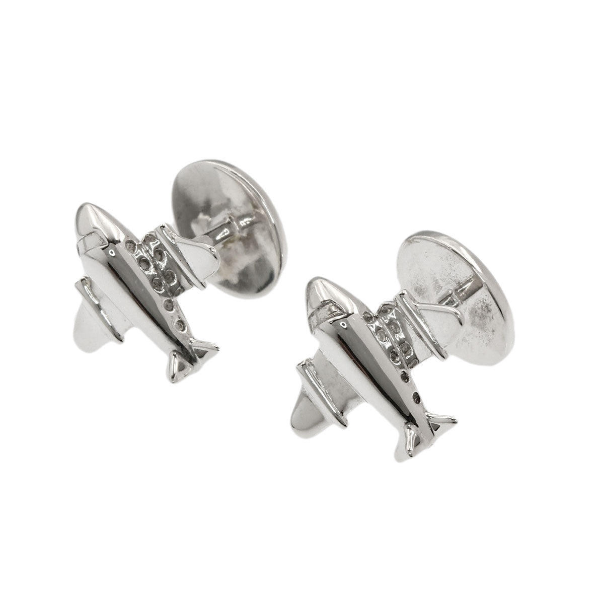 TIFFANY&Co. Airplane motif cuffs Silver mens [Used]